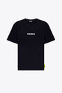 Black t-shirt with front logo and back graphic print 