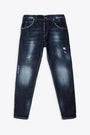 Jeans blu sabbiato slim fit con rotture - Milan 