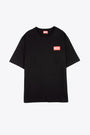 Black t-shirt with chest logo patch - T Danny Nlabel 