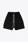 Black cotton baggy cargo shorts - Cargobela Shorts 