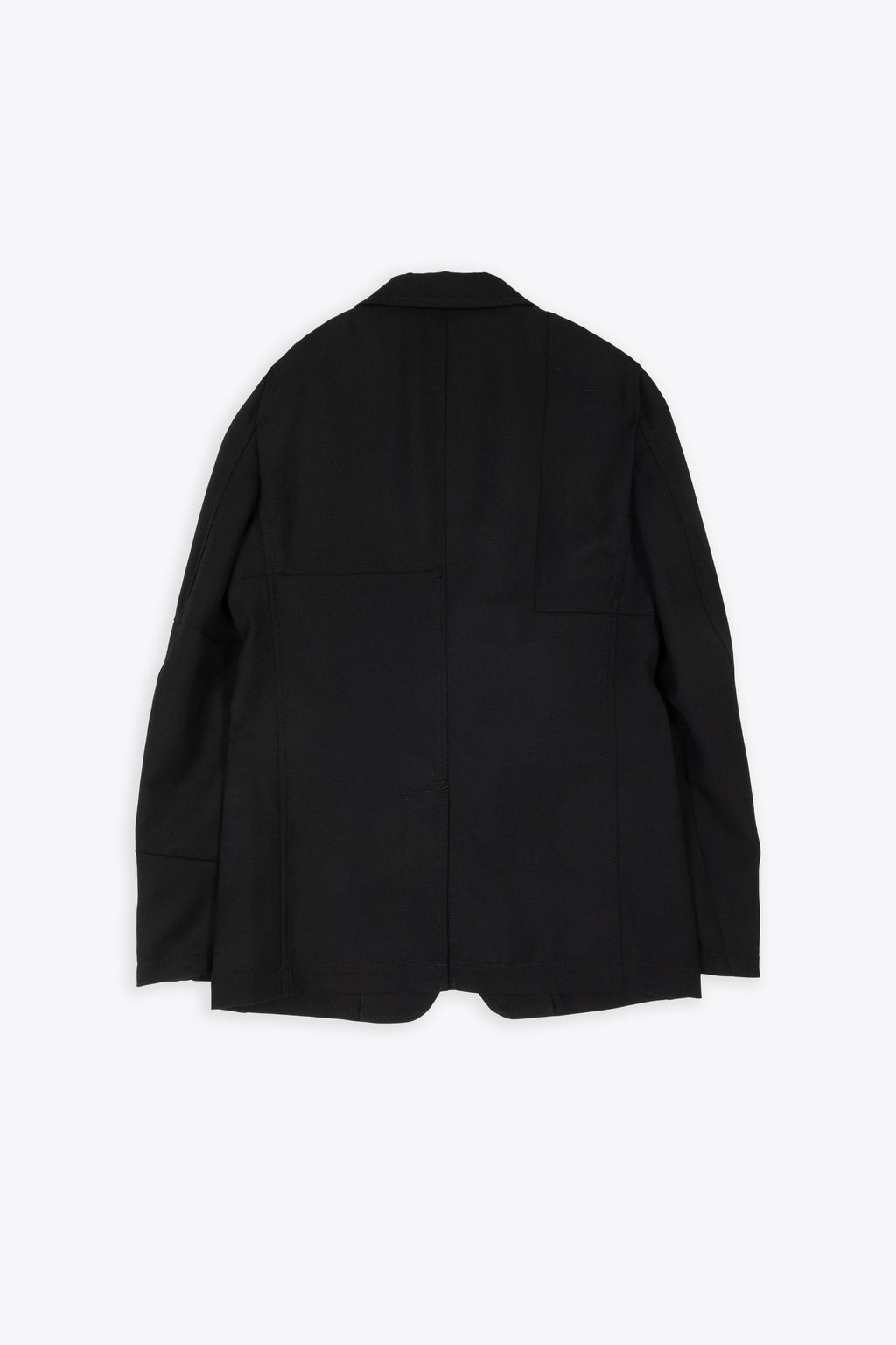 alt-image__Black-wool-patchwork-blazer-with-peak-lapel