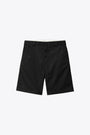 Black cotton twill relaxed fit short - Craft Short 