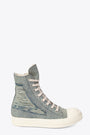 Mineral ripped denim lace-up high sneaker - Hi sneaks 