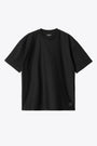 Black organic cotton loose fit t-shirt - S/S Dawson T-Shirt 