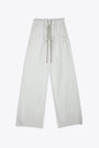 Pantalone baggy in popeline bianco - Geth Belas 