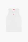 White ribbed cotton tank top - T Lifty d 