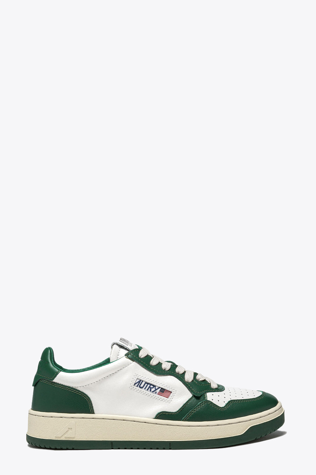 alt-image__Green-and-white-leather-low-sneaker---Medalist