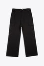 Pantalone cargo nero in cotone - Cargo trousers 