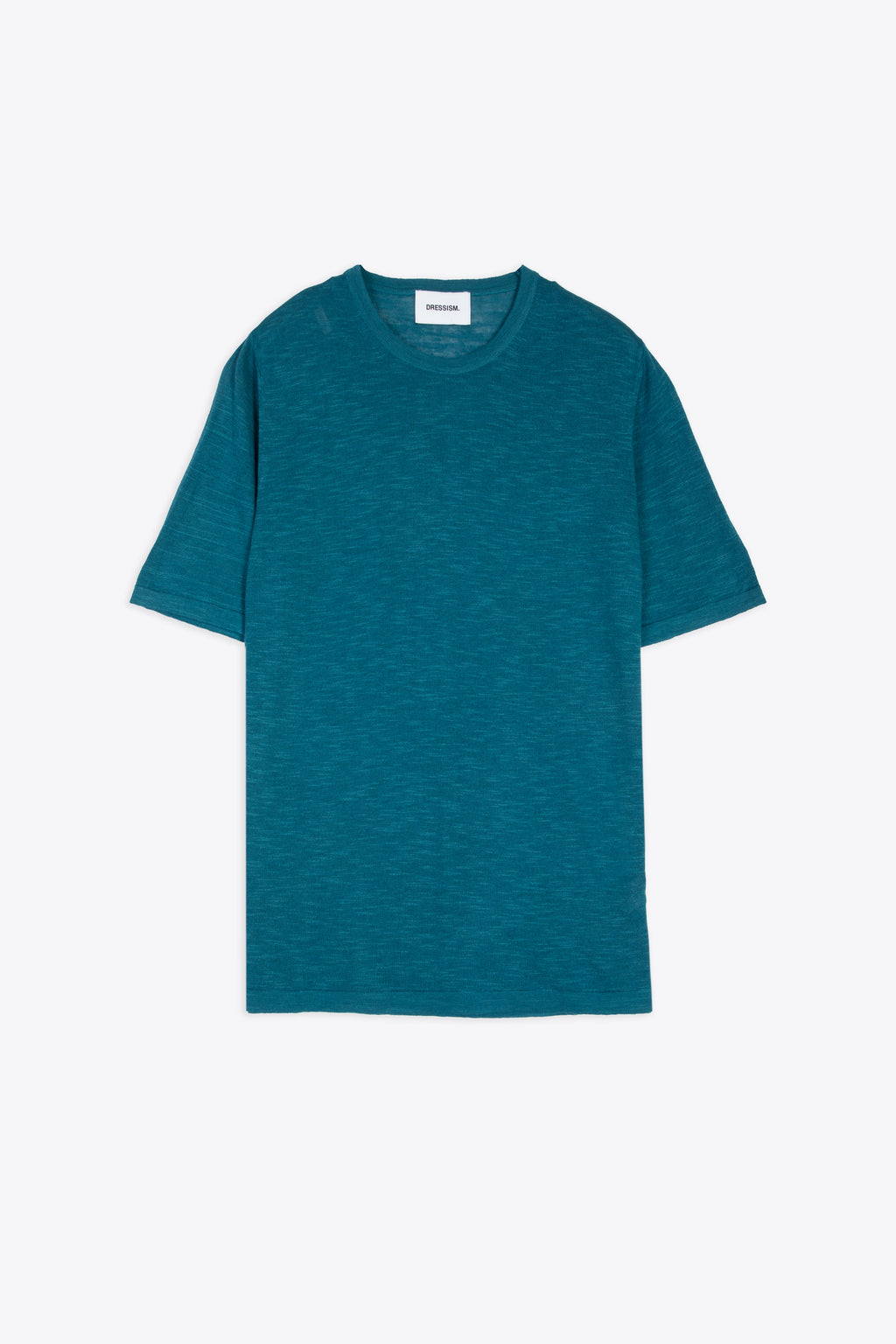 alt-image__Teal-blue-linen-blend-t-shirt