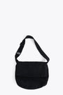 Black canvas bag with shoulder strap - Sling bag 