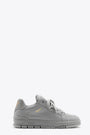 Light grey leather low sneaker with chunky laces - Area Haze sneaker 