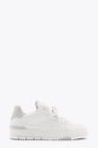 White leather low sneaker with grey back tab - Area Haze sneaker 