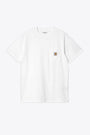 White cotton t-shirt with chest pocket - S/S Pocket T-Shirt  